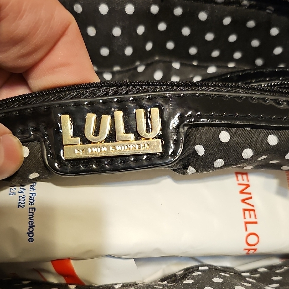 Lulu Guinness Black Bag with Colorful Polka Dots And Playful Bow - 2013 - Picture 2 of 10
